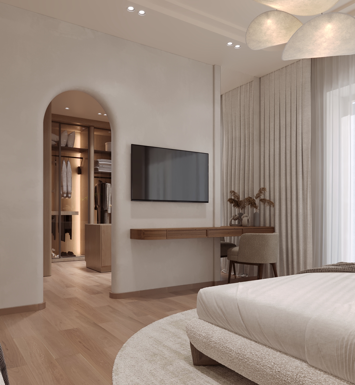 The Ultimate Master Suite: Sophisticated Bedroom with En-suite & Walk-in Closet